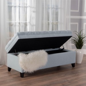 NicBex Polyester Storage Ottoman Bench,Upholstered Storage Ottoman with Button Tufted,Modern Storage Bench for Living Room,Bedroom - 1 of 4
