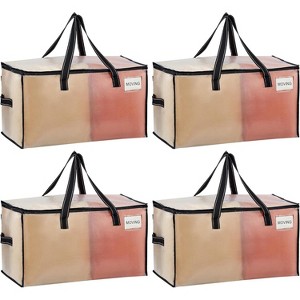 4/6/8 Pack Moving Bags, Comforter and Blanket Storage Bags for Closet, Moving Boxes, Boxes with Lids Alternative - 1 of 4