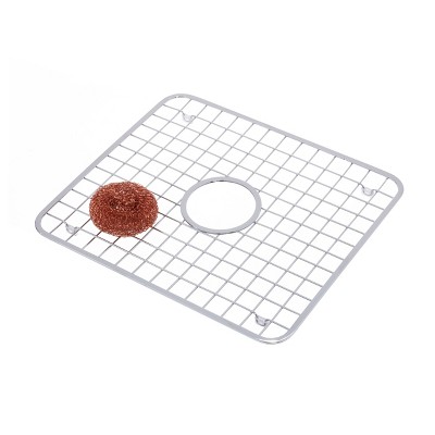 Stainless Steel Kitchen Sink Protector Grid with Drain Hole