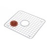 iDESIGN Metal Kitchen Sink Protector Grid with Draining Hole Polished Stainless Steel: Hand Wash, 13x11, Silver - 2 of 4