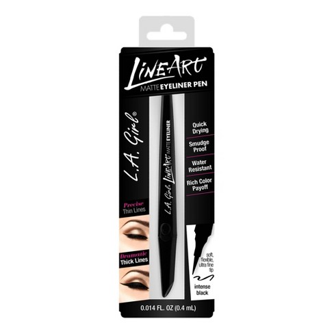 La Girl Line Art Eyeliner Pen, Matte, Intense Black GLE712 - 0.014 fl oz