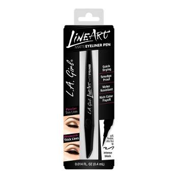 L.A. Girl Line Art Matte Eyeliner Pen - Intense Black - 0.014 fl oz