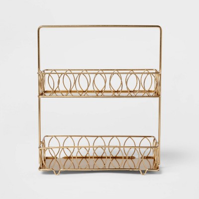 Iron Wire 2-Tier Spice Rack Gold - Threshold™