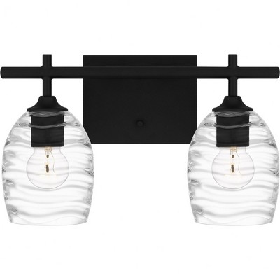 Quoizel Lighting Lucy 2 - Light Vanity in  Matte Black