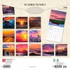 BrownTrout Sunrise Sunset 2026 12"x24" Hanging Square Wall Calendar Plastic-Free - 2 of 4