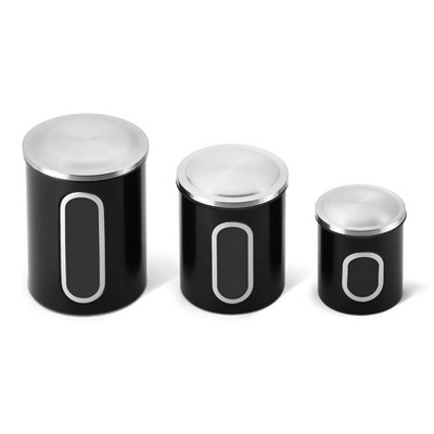 Fortune Candy 3 PCS Stainless Steel Canister Set with Anti-Fingerprint Lids & Visible Windows, Multipurpose Food Storage for Kitchen or Travel