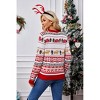 Women's Christmas Themed Sweater  Relaxed Fit Cozy Soft Acenic Winter Outfit - 2 of 3