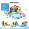 Racxily 7 in1 Inflatable Slide Water Park Bouncing House Outdoor Soccer Garden Bouncer w/ Splash Pool, Water Blaster, Climbing Wall, Basketball - 2 of 4