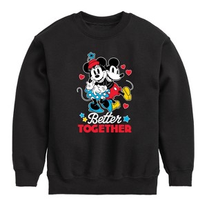 Boys' - Disney - Better Together Graphic Long Sleeve Fleece Sweatshirt - 1 of 4
