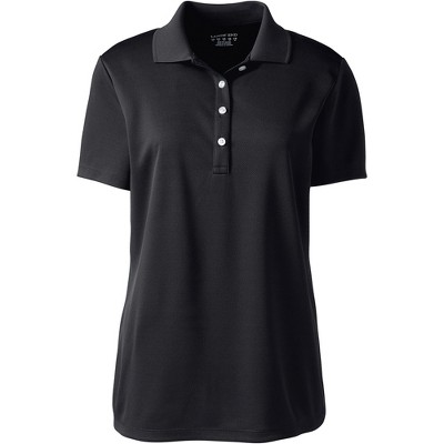black womens polo top