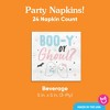Big Dot of Happiness Boo-y or Ghoul Party Napkins, Halloween Gender Reveal Party Decor, White 3-Ply Paper Beverage Napkins - 24 Count - 4 of 4