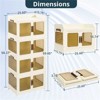 GARPROVM 90 Qt Stackable Storage Bins with Lids Closet Organizers - 3 of 4