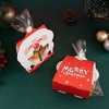 Hachikiko 8-Pack Mini Christmas Candy Boxes with Cellophane Bags, Cute Santa Claus Gift Boxes for Cookies, Chocolates & Holiday Treats - 3 of 4