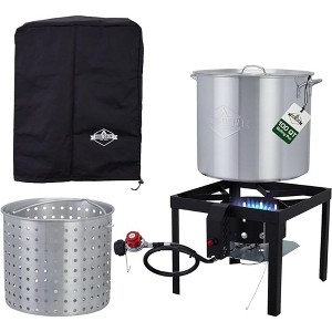 Hike Crew 100QT Outdoor Boiling Kit with Igniter, 110,000 BTU Seafood Boil Set for Crawfish & More - 1 of 4