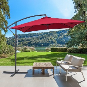 Sonkuki 8.2×8.2FT Outdoor Patio Umbrella, Square Canopy Offset Umbrella for Villa Gardens, Lawns and Yard - 1 of 4