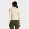 Women's Long Sleeve Brushed Ribbed Polo Zip-Up Jacket - A New Day™ - 2 of 4