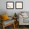 Gulches 2-Piece Vignette Golden Merry Christmas Black Framed Wall Art by Mollie B, Ready-to-Hang for Living Room, Holiday Decor - 3 of 4