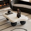 NicBex Irregular Cloud-Shaped Coffee Table for Living Room,Small End Table with Sturdy Legs,Living Room Furniture - 2 of 4