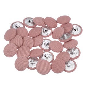 Unique Bargains Suit Dress Blouse Aluminum Fabric Cloth Covered Sewing Buttons 30 Pcs - 1 of 4