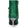Allegra K Women's Strap Decor Pointed Toe Transparent Stiletto Heels Ankle Boots - 4 of 4