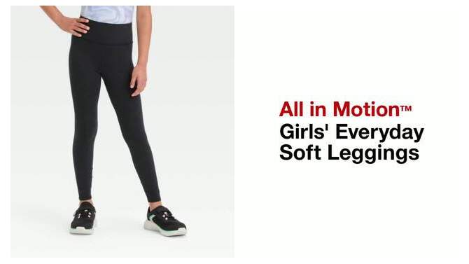 Girls&#39; Everyday Soft Leggings - All In Motion™, 2 of 5, play video