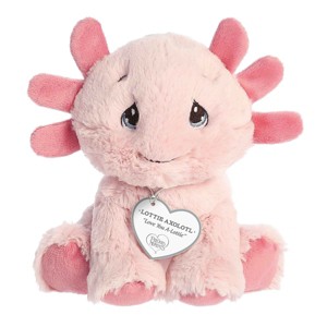Aurora Small Lottie Axolotl Precious Moments Inspirational Stuffed Animal Pink 6.5" - 1 of 4