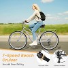 Docred Beach Cruiser Bike,24/26 Inch 7-Speed Adult Bicycle, Comfortable Step-Through Frame with Rear Rack, Classic City Cruiser - 3 of 4