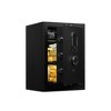 JUJABU 23.6" Tall Security Safes with Fingerprint Lock, Alarm & Vibration Sensor, and Fireproof Document Bag, for Home or Office - 3 of 4