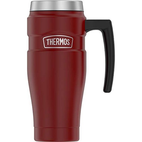 Thermos King Vacuum Insulated Stainless Steel Beverage Bottle, 40 oz, Red