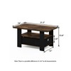 HOMLUX 31" Coffee Table Modern Living Room Furniture with Storage Bin Drawer & Open Shelf - 3 of 4