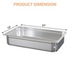 6 Pack Full Size Stainless Steel Hotel Pans, 2.5 Inch Deep Steam Table Food Storage Containers Tray Set 20.9"l x 12.8"w - 3 of 4