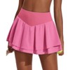 PINSPARK Womens High Waisted Tennis Skirts with 3 Pockets Golf Skirts Lightweight Cute Athletic Casual Skorts - 4 of 4