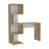 XIYUYEU Home Office Desk Modern Writing Desk with 4-Tier Storage Shelf and Wooden Desktop for Study - 4 of 4