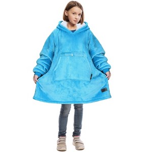 Catalonia Girls' Hoodie Sweatshirt, Oversized Wearable Fleece Pullover Boys, Gift Idea for Kids - 1 of 4