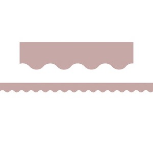Teacher Created Resources Light Mauve Scalloped Border Trim, 35 Feet (Pack of 6) - 1 of 1
