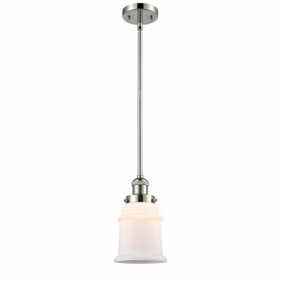 Canton - 1 Light Cord Hung Mini Pendant In Industrial Style-10 Inches Tall and 5.25 Inches Wide