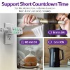 Fosmon Indoor Countdown Timer Outlet, ETL Listed Plug in Light Timers for Electrical Outlets, Heavy Duty Compact AC Timer, 3-Prong Grounded 15A/1875W - 3 of 4