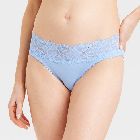 Women's Fashion Cotton Bikini Underwear - Auden™ Blue XL