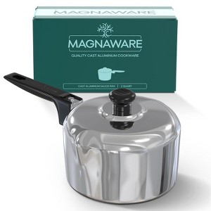 MAGNAWARE 2 Qt Cast Aluminum Sauce Pan with Lid – Small Cooking Pot - 1 of 4