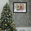 SEVOBAL Wall Art Christmas Holiday Porch Framed Decor for Living Room Farmhouse Seasonal Display, Black, 14"*1"*18" - 4 of 4