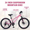 Okak 24IN Mountain Bike with Shimano 6-Speed System, Toddler Bike with Fat Tires and Metal Frame, Kids Bike for Girls and Boys - 2 of 4