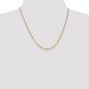 Black Bow Jewelry 2.2mm 10k Yellow Gold Flat Beveled Curb Chain Necklace - 2 of 4