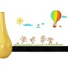 Slickblue Monkey and Hot Balloon Vinyl Wall Stickers - Fun and Whimsical Wall Art for Bedrooms and Playrooms - 2 of 3