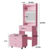 Vanity Desk Set with 3 Adjustable Lighted Mirror & Charger Station - 2 of 4