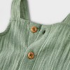 Baby Boys' Cargo Dungaree Romper - Cat & Jack™ Green - 3 of 4