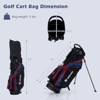 Ultimate Men's Complete Golf Club Set Golf Club Package Set incl 460CC with Rain Hood Blue/Green - image 3 of 4