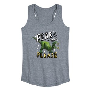 Women's - Disney - Rex Fear Me Please Graphic Racerback Tank - 1 of 4