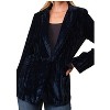 Women's Crinkle Velvet Blazer - Cozy Co. - 2 of 2