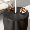 Syemin Umbrella Stand, Fillable Patio Umbrella Base, Heavy Duty Market Stand with Cover, Garden Umbrella Stand Table Raised, Black 14.8"*14.8"*16.7" - 4 of 4
