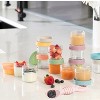 12-Pack Glass Baby Food Storage Jars with Lids, 6-Pack Silicone Baby Self-Feeding Spoons – BPA-Free, Leakproof, Freezer Safe Jars - 4 of 4